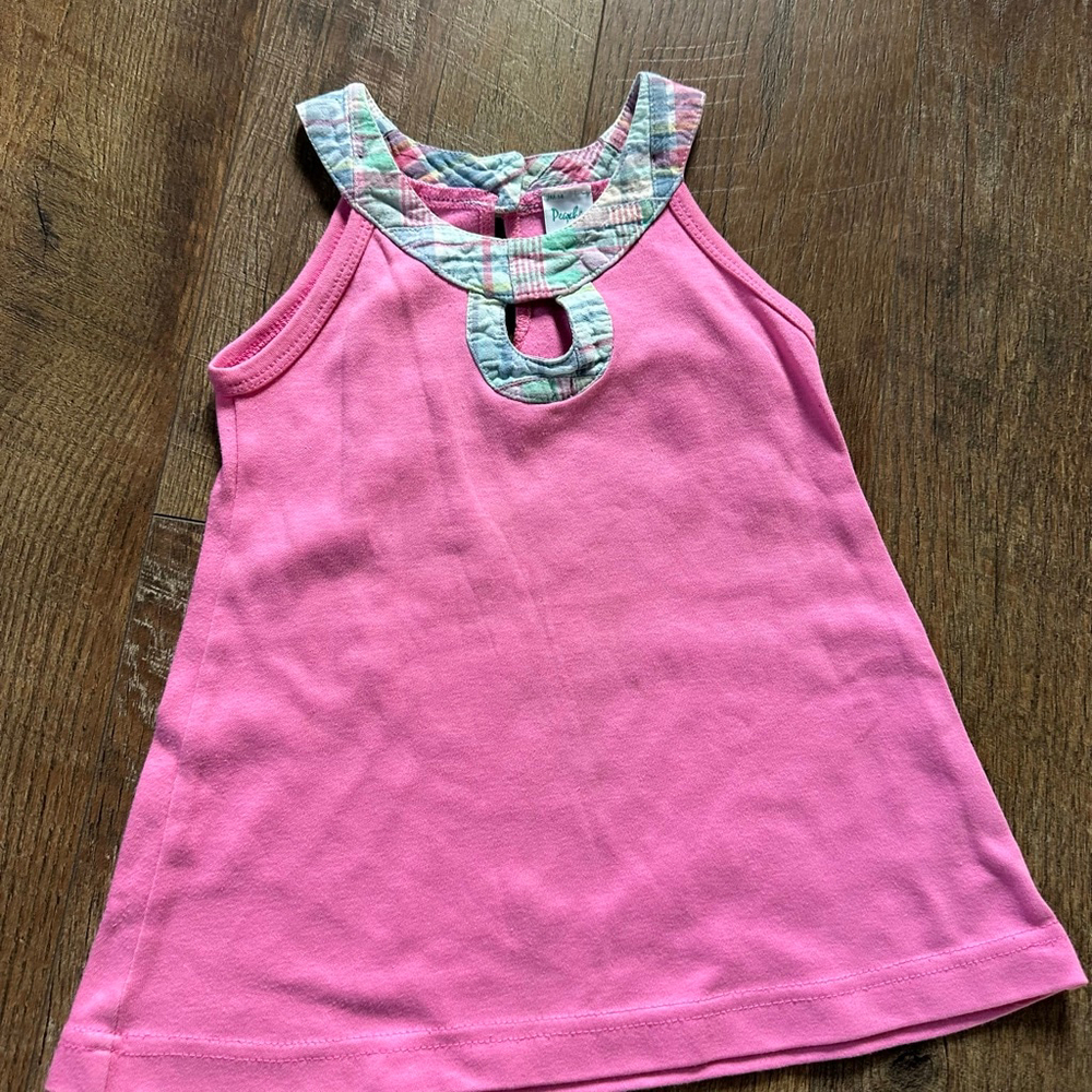 Girls Peaches 'n Cream Casual Dress Size 2 T Pink Multicolor